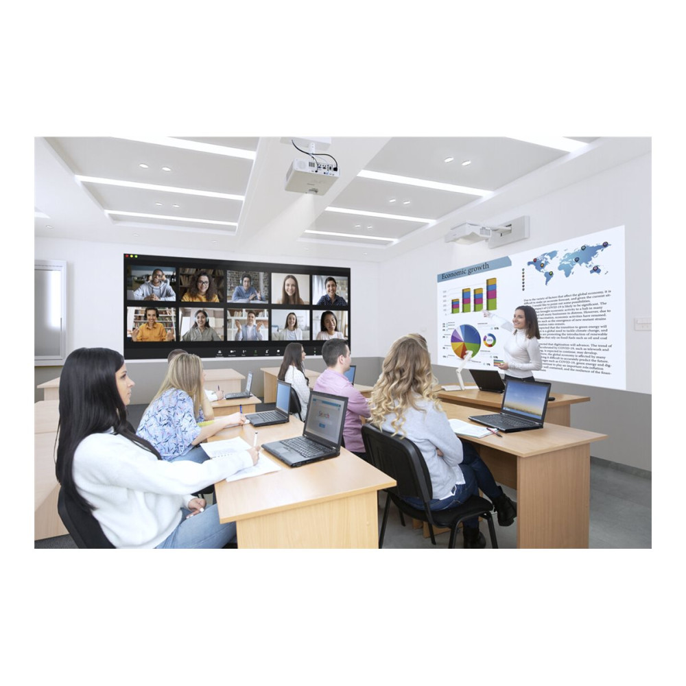 Produktbild för Epson EB-L260F - 3LCD-projektor - 802.11a/b/g/n/ac trådlös/LAN/Miracast - vit