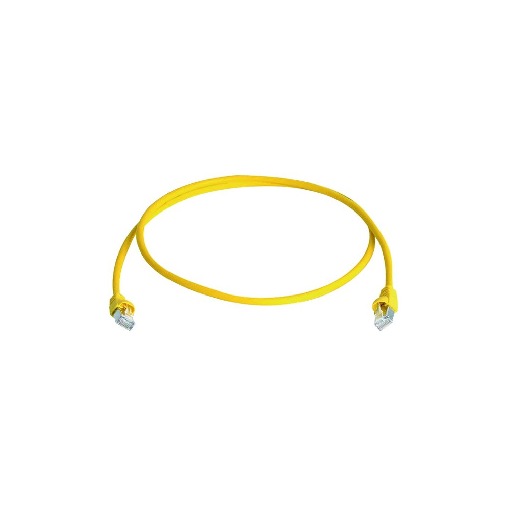 Produktbild för Telegärtner DataVoice Office MP8 FS 500 - patch-kabel - 1 m - gul, RAL 1018