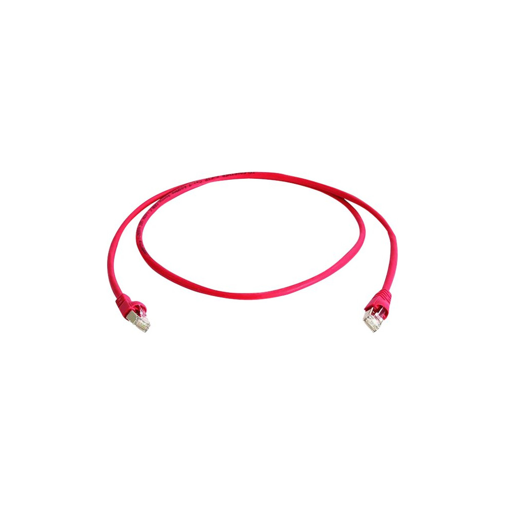 Produktbild för Telegärtner DataVoice Office MP8 FS 500 - patch-kabel - 15 m - röd, RAL 3018