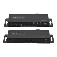 Produktbild för StarTech.com 4K HDMI over Fiber Extender Kit, 4K 60Hz up to 3300ft/1km (Single Mode) or 1000ft/300m (Multimode) LC Fiber Optic, HDR/HDCP, Audio/RS232/IR Extender, HDMI Video Extender - Transmitter and Receiver Kit (ST121HD20FXA2) - video/ljud/infrarröd/nä