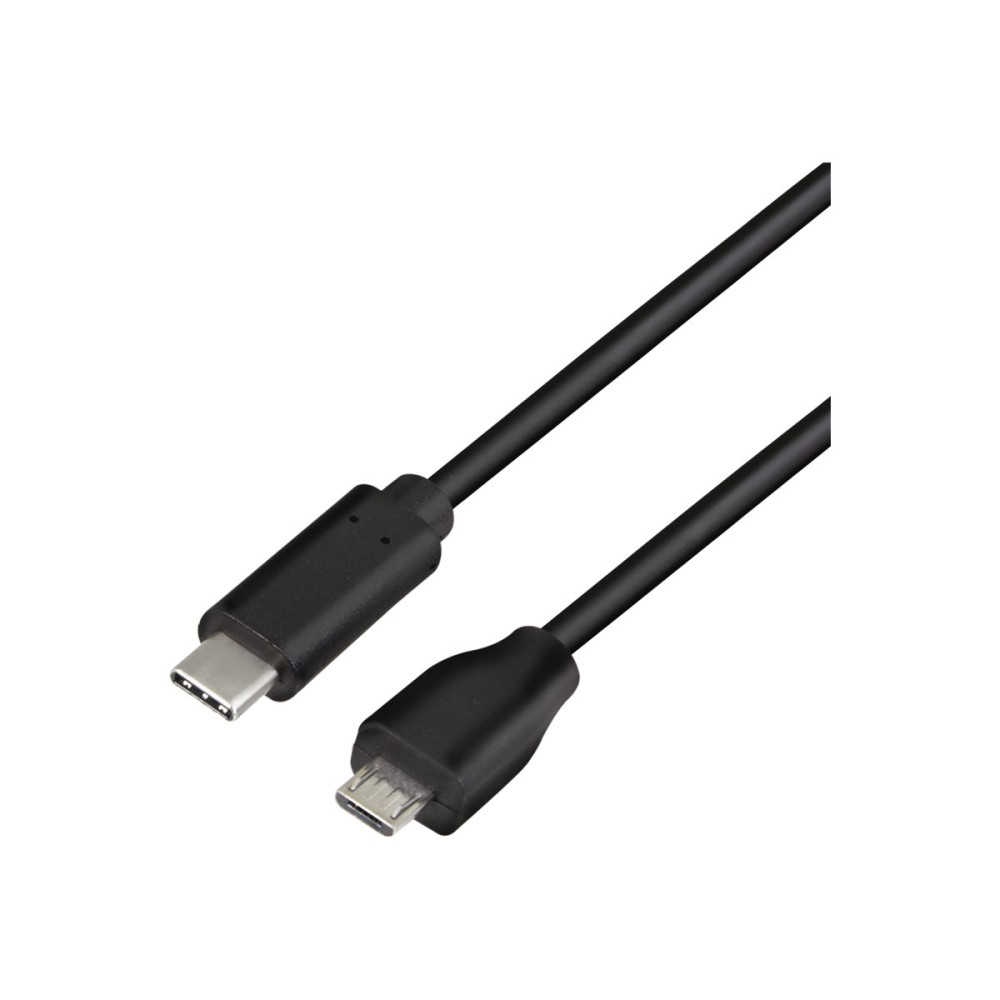 Produktbild för LogiLink - USB typ C-kabel - USB 2.0 Type C till Micro-USB 2.0 - 50 cm