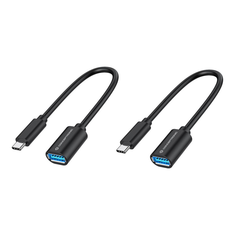 Produktbild för Conceptronic - USB typ C-kabel - 24 pin USB-C till USB typ A - 20 cm