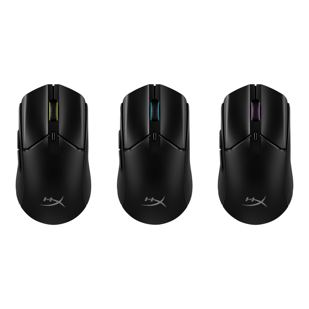 Produktbild för HyperX Pulsefire Haste 2 - mus - 2.4 GHz, Bluetooth 5.0, USB - svart