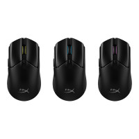 Produktbild för HyperX Pulsefire Haste 2 - mus - 2.4 GHz, Bluetooth 5.0, USB - svart