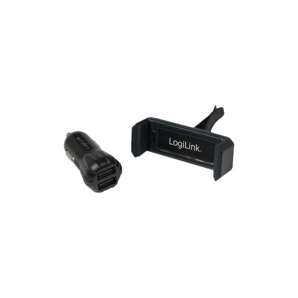 Produktbild för LogiLink strömadapter för bil - USB - 10 watt