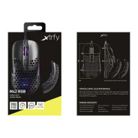 Produktbild för Xtrfy M42 - mus - 2.4 GHz - svart
