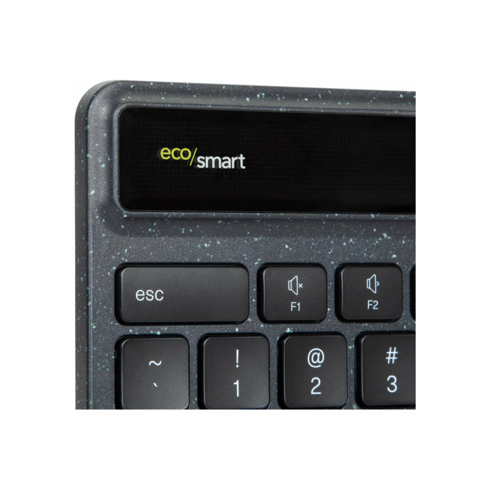 Produktbild för Targus EcoSmart - tangentbord - hållbar energiutvinning - QWERTY - Nordisk - svart Inmatningsenhet