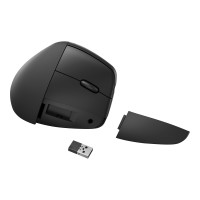 Produktbild för HP 920 - vertikal mus - 2.4 GHz, Bluetooth 5.3 - svart