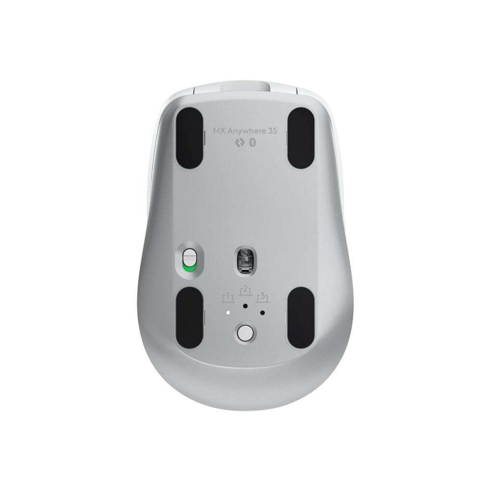 Produktbild för Logitech MX Anywhere 3S - mus - Bluetooth - blekgrå