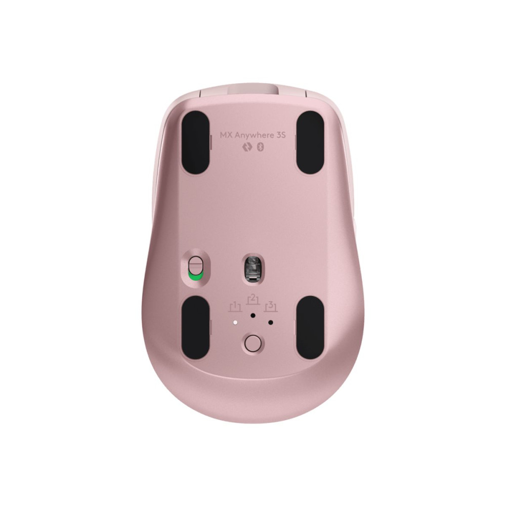 Produktbild för Logitech MX Anywhere 3S - mus - Bluetooth - rosa