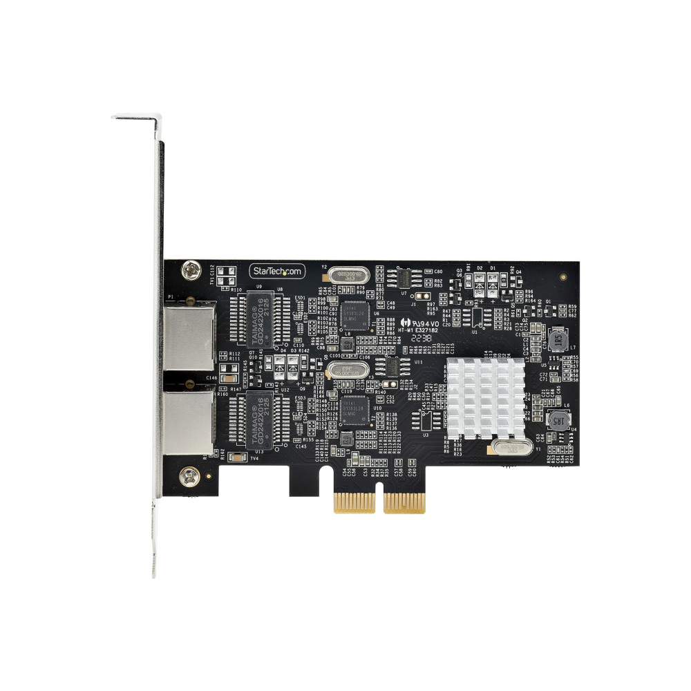Produktbild för Startech 2-Port 2.5Gbps NBASE-T PCIe Network Card, Intel I225-V, Dual-Port Computer Network Card, Multi-Gigabit NIC, PCI Express Server LAN Card, Desktop Ethernet Interface - nätverksadapter - PCIe 2.0 x2 - 10M/100M/1G/2.5 Gigabit Ethernet x 2