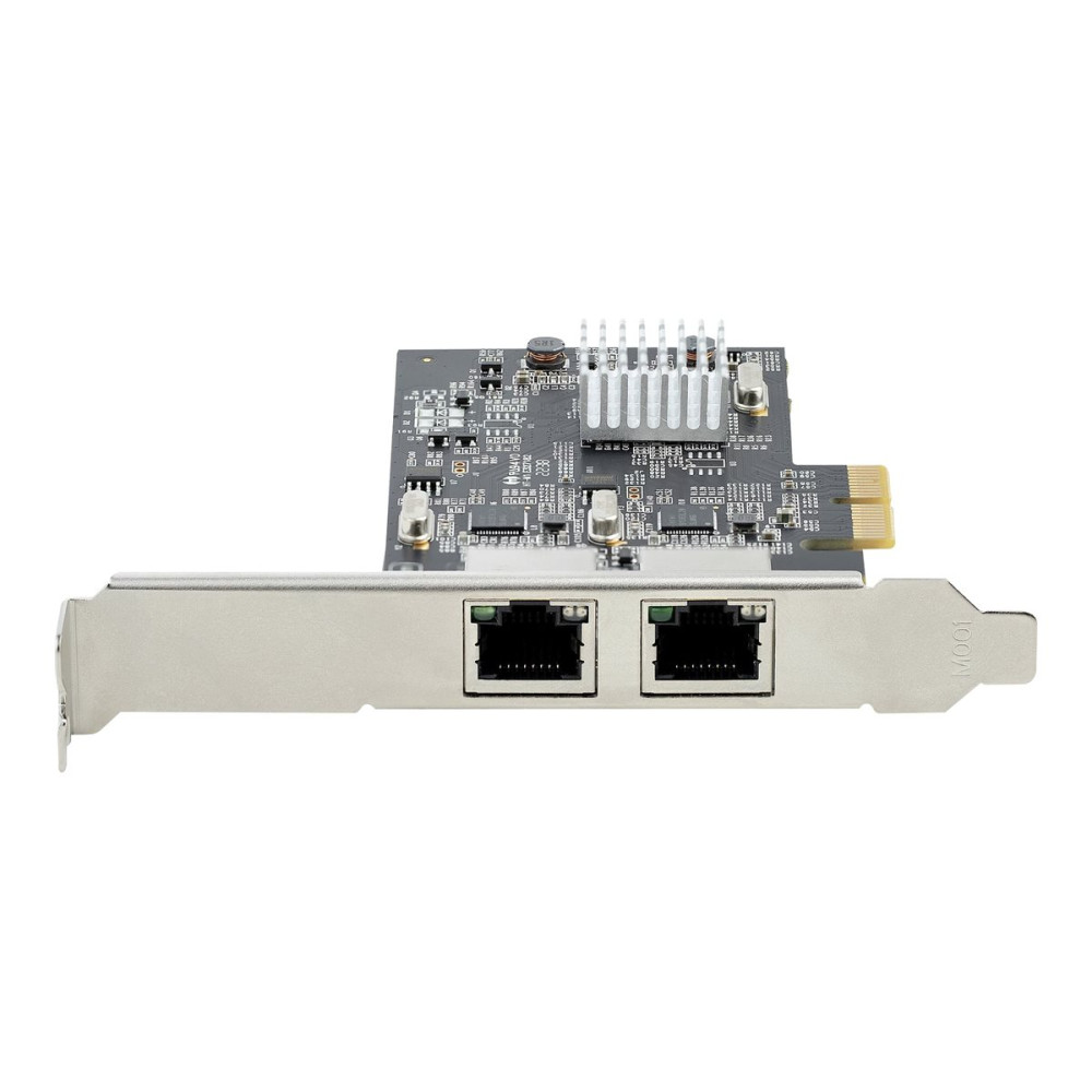 Produktbild för Startech 2-Port 2.5Gbps NBASE-T PCIe Network Card, Intel I225-V, Dual-Port Computer Network Card, Multi-Gigabit NIC, PCI Express Server LAN Card, Desktop Ethernet Interface - nätverksadapter - PCIe 2.0 x2 - 10M/100M/1G/2.5 Gigabit Ethernet x 2