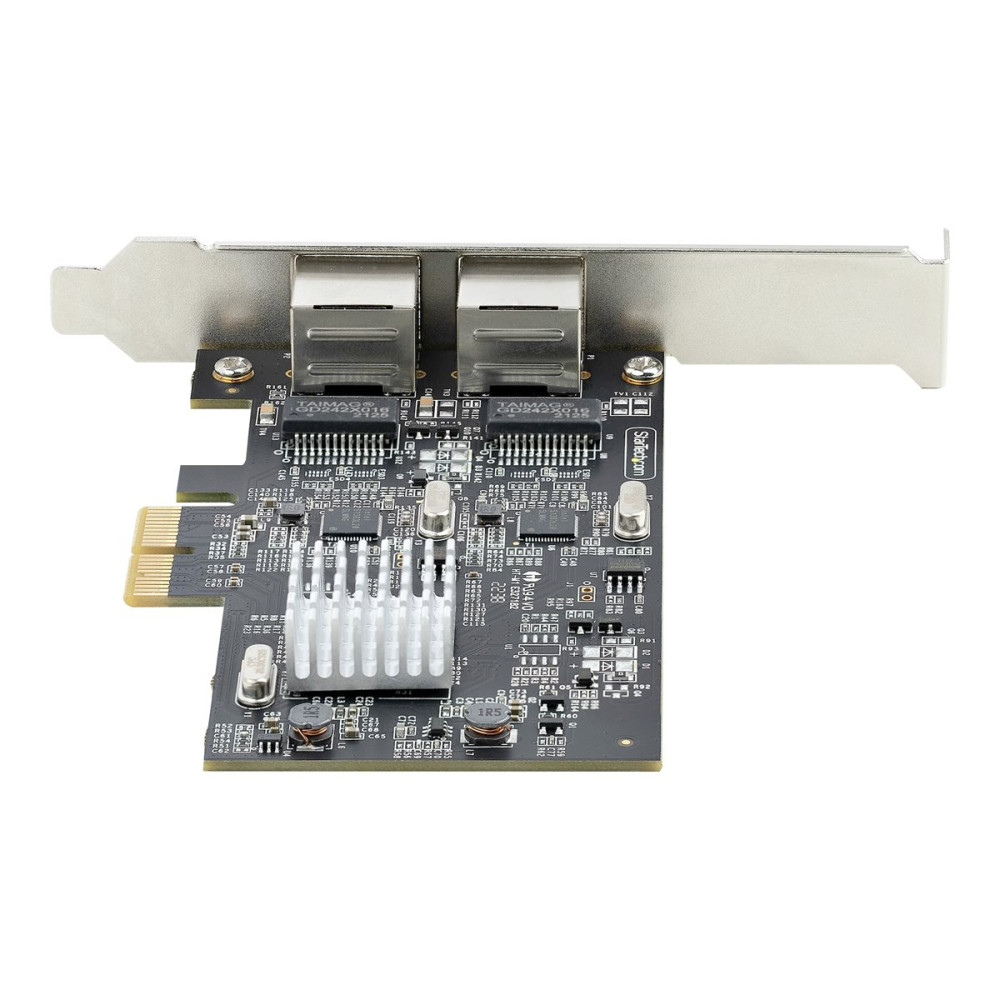 Produktbild för Startech 2-Port 2.5Gbps NBASE-T PCIe Network Card, Intel I225-V, Dual-Port Computer Network Card, Multi-Gigabit NIC, PCI Express Server LAN Card, Desktop Ethernet Interface - nätverksadapter - PCIe 2.0 x2 - 10M/100M/1G/2.5 Gigabit Ethernet x 2