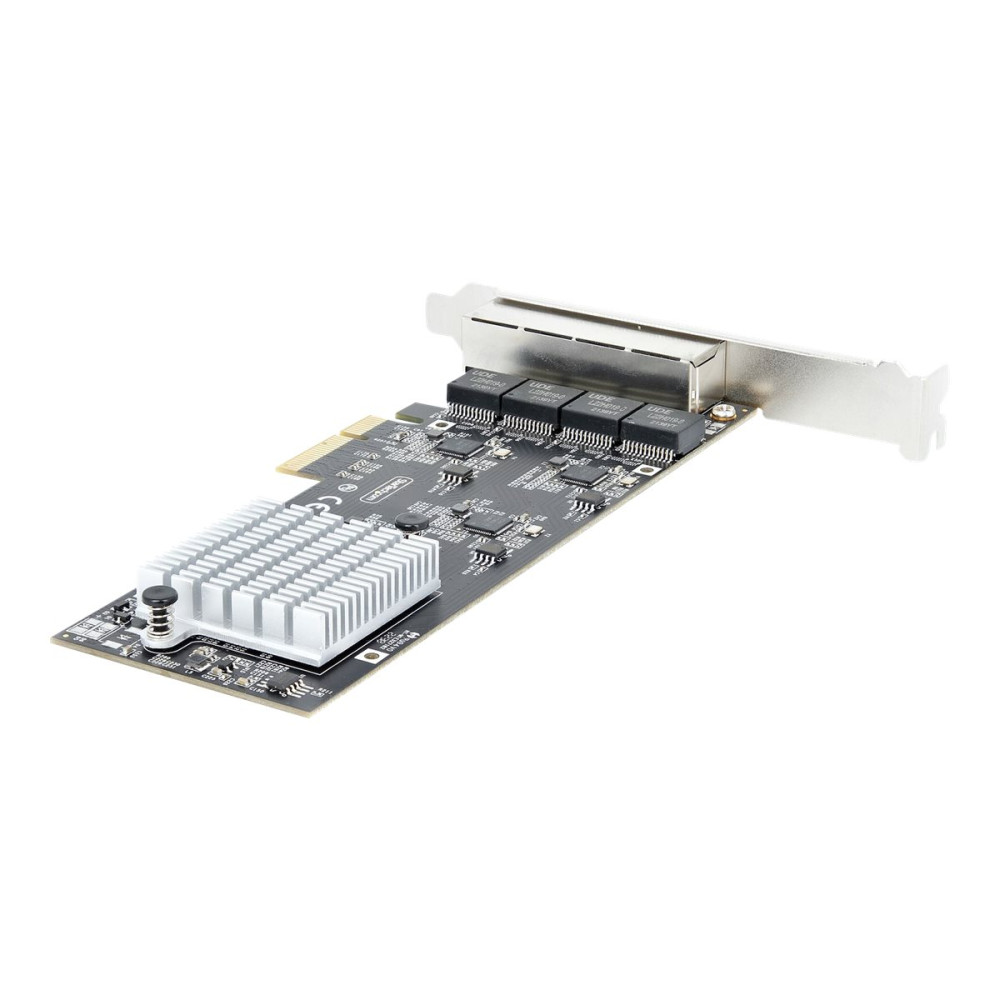 Produktbild för Startech 4-Port 2.5Gbps NBASE-T PCIe Network Card, Intel I225-V Chip, Quad Port Computer Network Card, Multi-Gigabit NIC, PCI Express Server LAN Card, Desktop Ethernet Interface Card, PCI Express 2.0 (PR42GI-NETWORK-CARD) - nätverksadapter - PCIe 2.0 x4 -