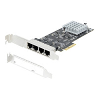 Produktbild för Startech 4-Port 2.5Gbps NBASE-T PCIe Network Card, Intel I225-V Chip, Quad Port Computer Network Card, Multi-Gigabit NIC, PCI Express Server LAN Card, Desktop Ethernet Interface Card, PCI Express 2.0 (PR42GI-NETWORK-CARD) - nätverksadapter - PCIe 2.0 x4 -
