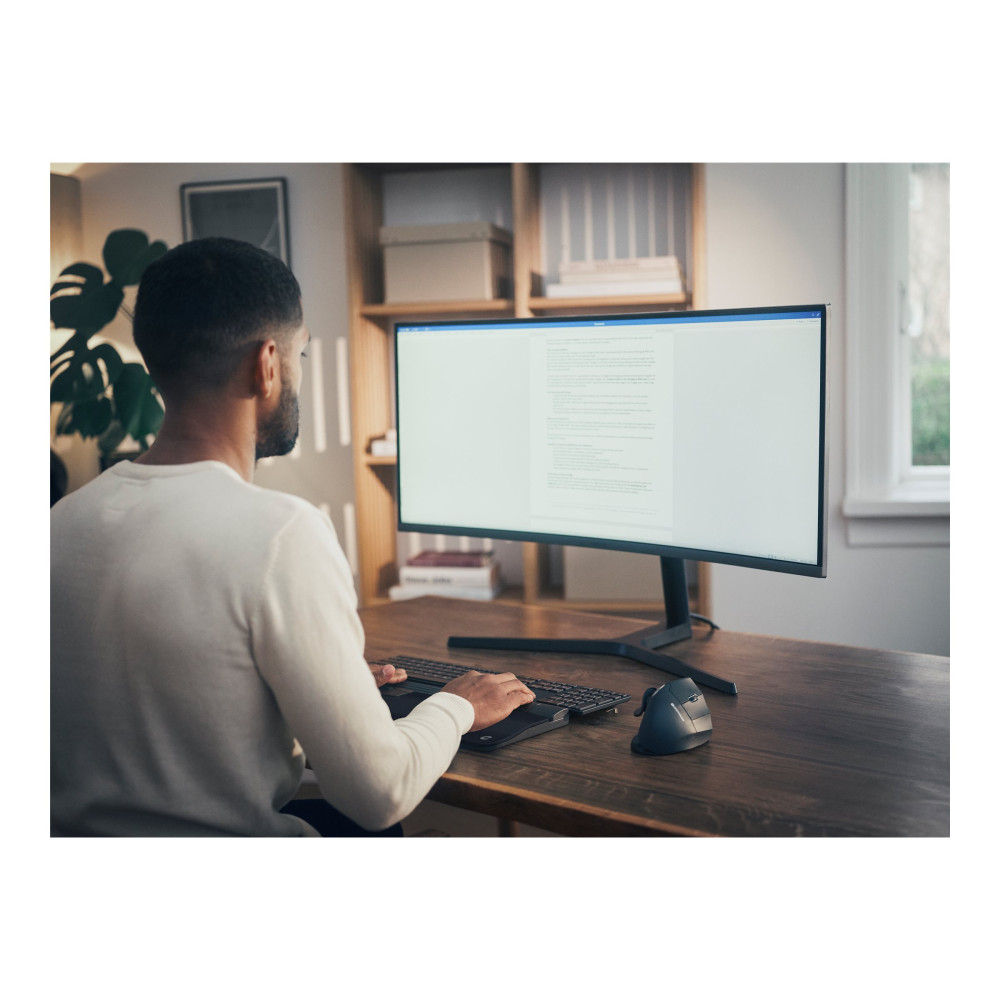 Produktbild för Contour SliderMouse Pro - centrerad mus - slimmad - Bluetooth, 2.4 GHz, USB