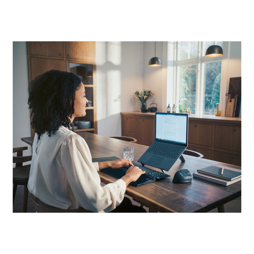 Produktbild för Contour RollerMouse Pro - centrerad mus - med vanligt handledsstöd och veganskt läder - Bluetooth, USB