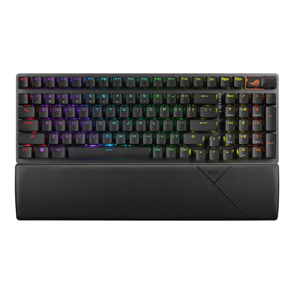 Produktbild för ASUS ROG Strix Scope II 96 - tangentbord - stöd för hotswap, 96 % layout - svart Inmatningsenhet