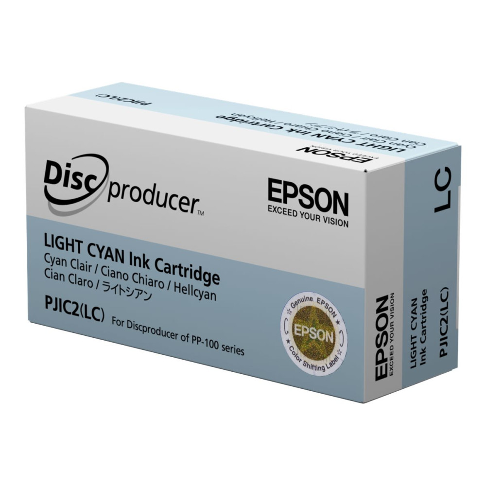 Produktbild för Epson Discproducer PJIC7(LC) - ljus cyan - original - bläckpatron