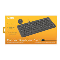 Produktbild för ZAGG Connect 12C - tangentbord - QWERTY - Nordisk Inmatningsenhet