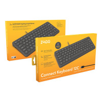 Produktbild för ZAGG Connect 12C - tangentbord - QWERTY - Nordisk Inmatningsenhet