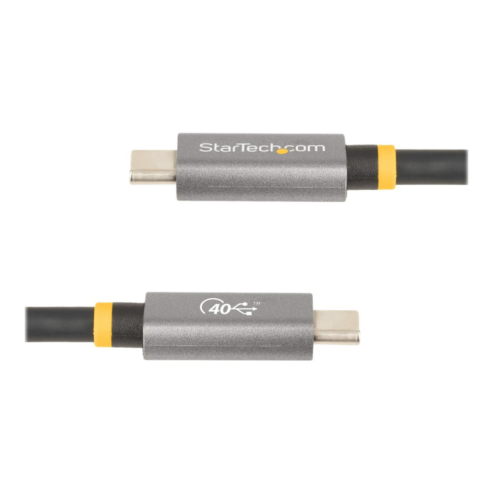 Produktbild för StarTech.com 3ft (1m) USB4 Cable, USB-IF Certified USB-C Cable, 40 Gbps, USB Type-C Data Transfer Cable, 100W Power Delivery, 8K 60Hz, Compatible w/Thunderbolt 4/3/USB 3.2 - USB C to C cable (CC1M-40G-USB-CABLE) - USB typ C-kabel - USB-C till USB-C - 1 m