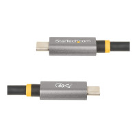 Produktbild för StarTech.com 3ft (1m) USB4 Cable, USB-IF Certified USB-C Cable, 40 Gbps, USB Type-C Data Transfer Cable, 100W Power Delivery, 8K 60Hz, Compatible w/Thunderbolt 4/3/USB 3.2 - USB C to C cable (CC1M-40G-USB-CABLE) - USB typ C-kabel - USB-C till USB-C - 1 m