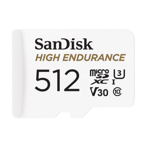 SANDISK High Endurance - flash-minneskort - 512 GB - mikroSDXC UHS-I - Övrigt inom minneskort