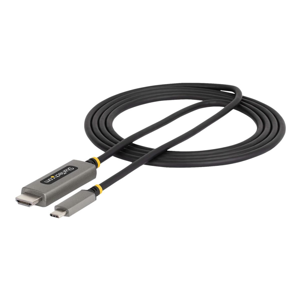 Produktbild för StarTech.com 6ft (2m) USB-C to HDMI Adapter Cable, 8K 60Hz, 4K 144Hz, HDR10, USB Type-C to HDMI 2.1 Video Converter Cable, USB-C DP Alt Mode/USB4/Thunderbolt 3/4 Compatible - USB-C Laptop to HDMI Monitor (135B-USBC-HDMI212M) - adapterkabel - 2 m