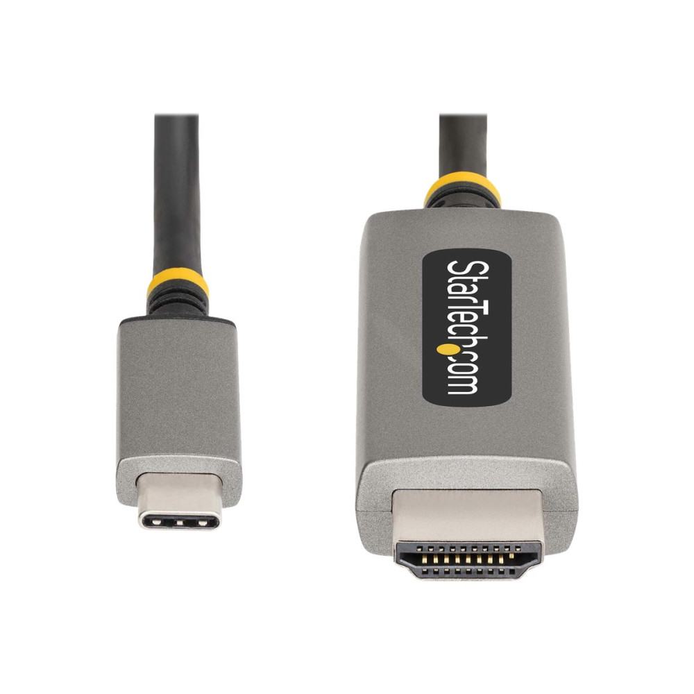 Produktbild för StarTech.com 6ft (2m) USB-C to HDMI Adapter Cable, 8K 60Hz, 4K 144Hz, HDR10, USB Type-C to HDMI 2.1 Video Converter Cable, USB-C DP Alt Mode/USB4/Thunderbolt 3/4 Compatible - USB-C Laptop to HDMI Monitor (135B-USBC-HDMI212M) - adapterkabel - 2 m