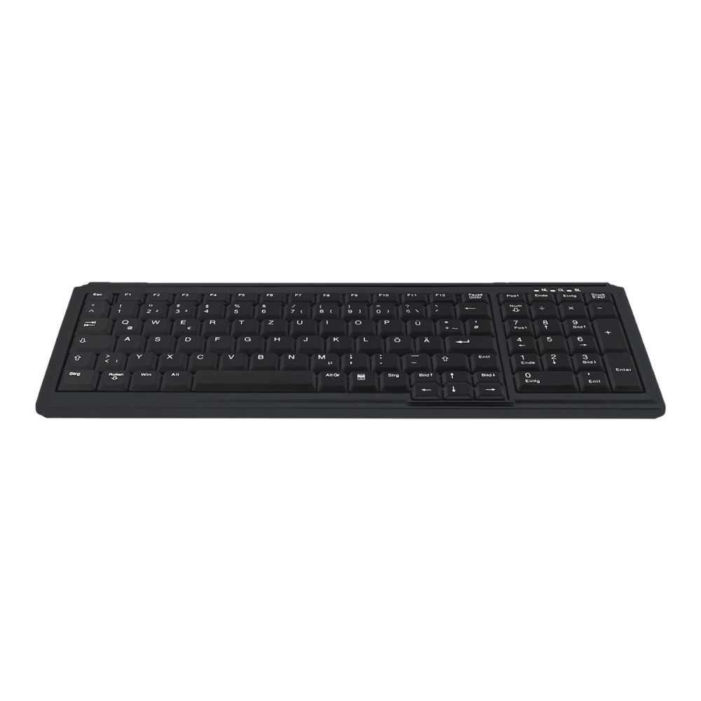 Produktbild för Contour Active Key Industrial AK-7000 - tangentbord - medicinsk, hygienisk design compact - tysk - svart Inmatningsenhet