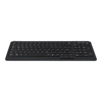 Produktbild för Contour Active Key Industrial AK-7000 - tangentbord - medicinsk, hygienisk design compact - tysk - svart Inmatningsenhet
