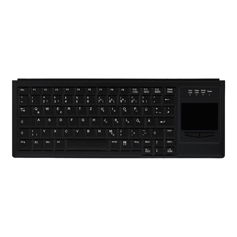 Produktbild för Contour Active Key IndustrialKey AK-4400-G - tangentbord - medical, hygienic design mini - tysk - svart Inmatningsenhet