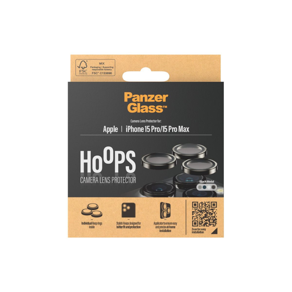 Produktbild för PanzerGlass Hoops - linsskydd för mobiltelefon