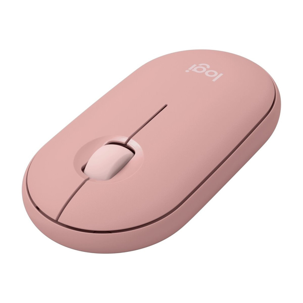 Produktbild för Logitech Pebble Mouse 2 M350s - mus - Bluetooth 5.2 LE - tonal rose