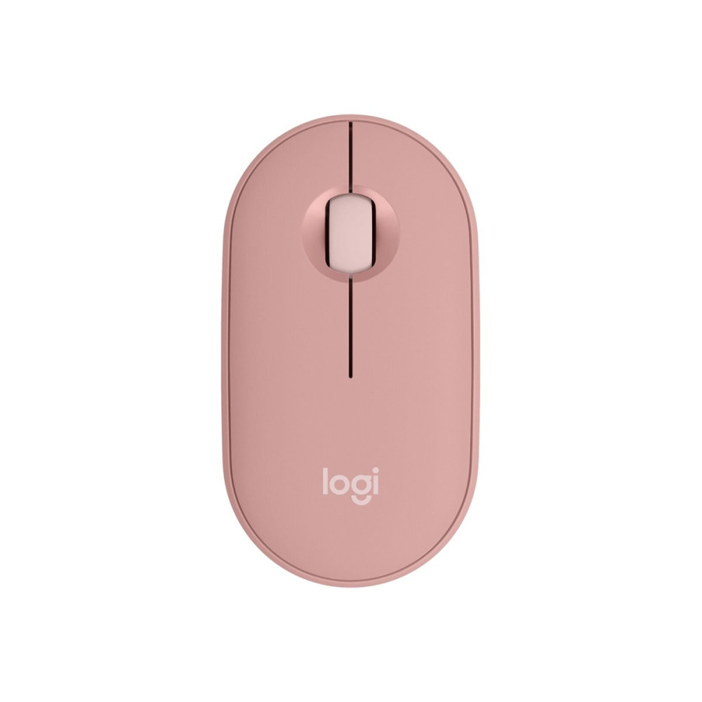 Produktbild för Logitech Pebble Mouse 2 M350s - mus - Bluetooth 5.2 LE - tonal rose