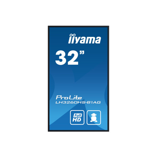 Iiyama iiyama ProLite LH3260HS-B1AG 32" Klass (31.5" visbar) LED-bakgrundsbelyst LCD-skärm - Full HD - för digital skyltning