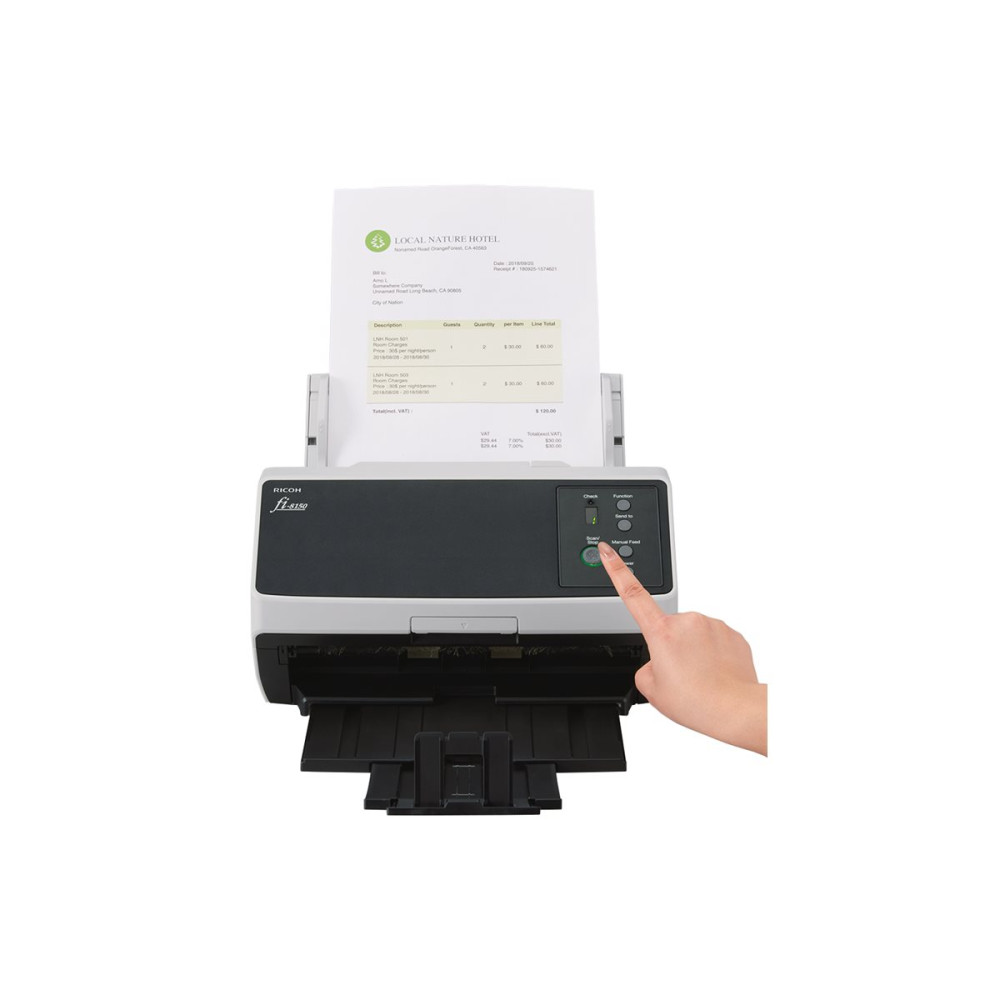 Produktbild för Ricoh fi-8150 - dokumentskanner - desktop - USB 3.2 Gen 1, Gigabit LAN