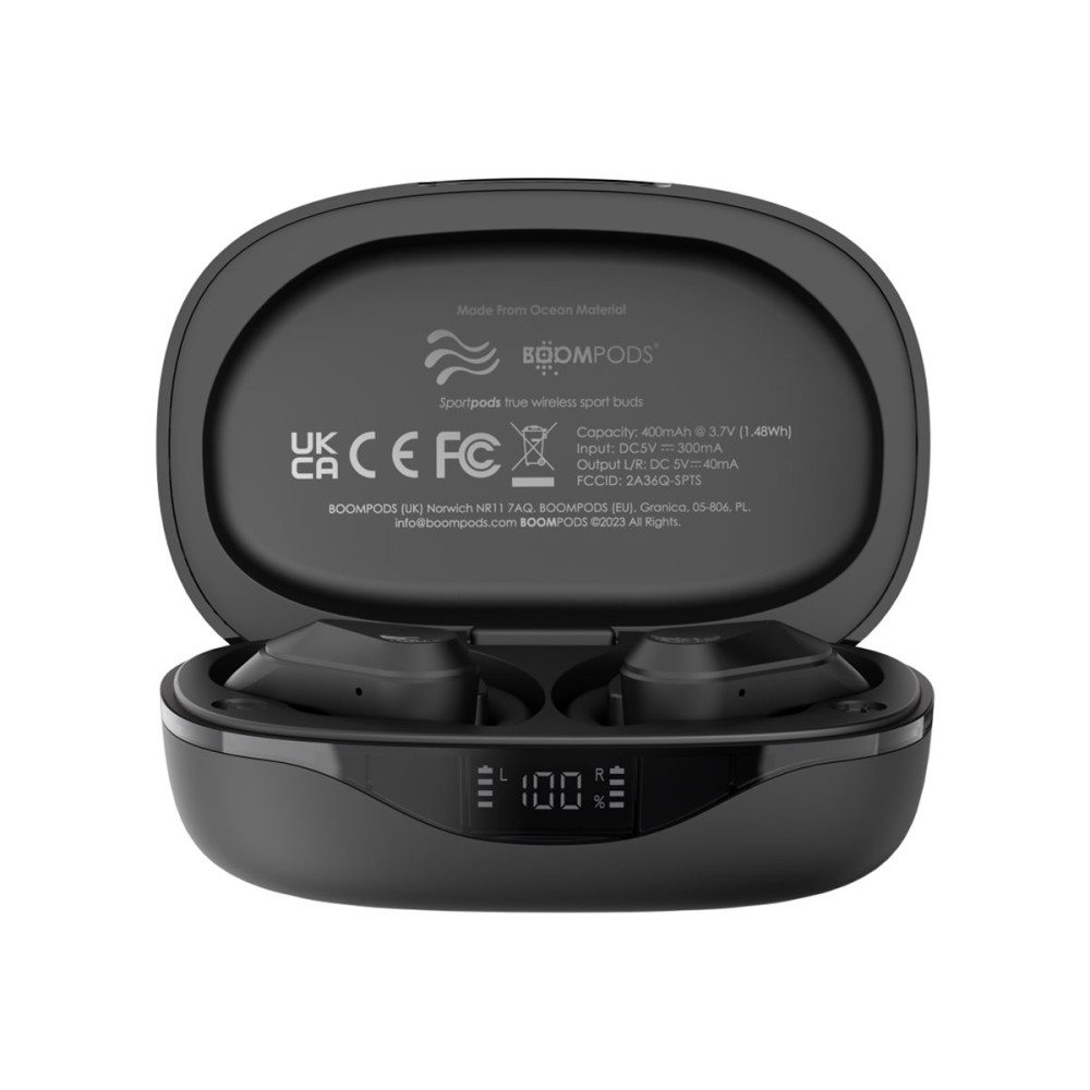 Produktbild för Boompods Sportpods ocean - True wireless-hörlurar med mikrofon