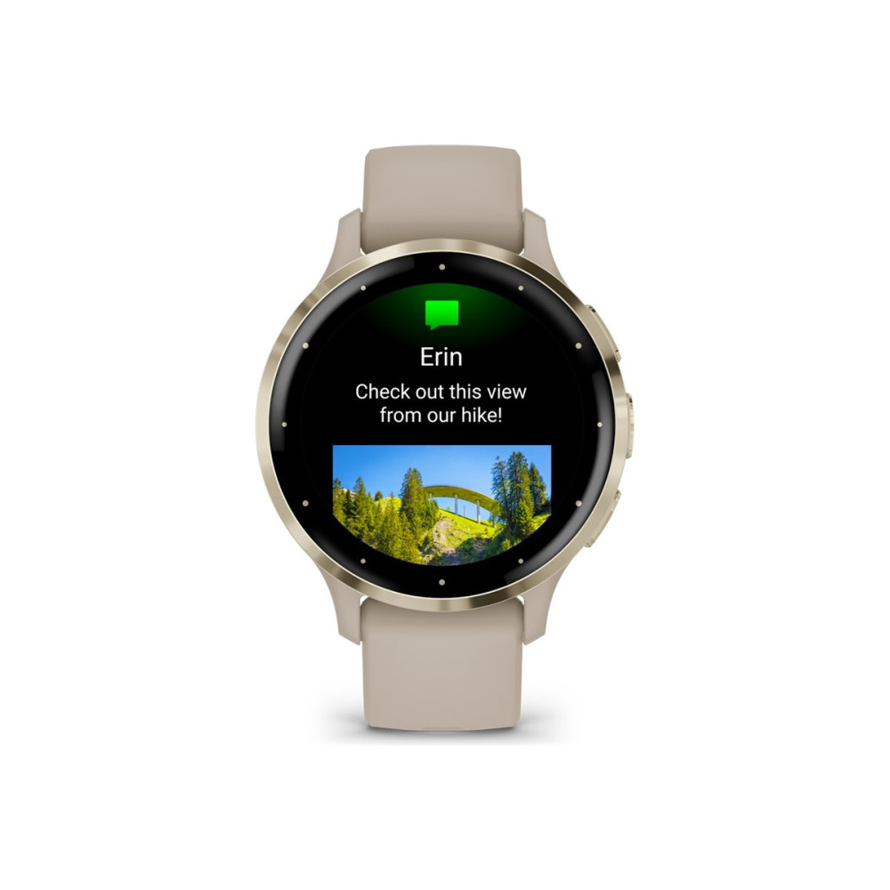 Produktbild för Garmin Venu 3S - french gray - smart klocka med band - 8 GB
