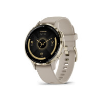 Produktbild för Garmin Venu 3S - french gray - smart klocka med band - 8 GB