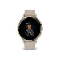 Produktbild för Garmin Venu 3S - french gray - smart klocka med band - 8 GB