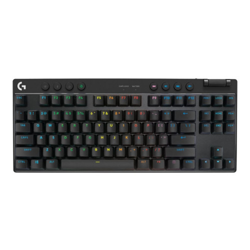 Logitech Logitech G PRO X - tangentbord - utan numerisk knappsats - svart Inmatningsenhet