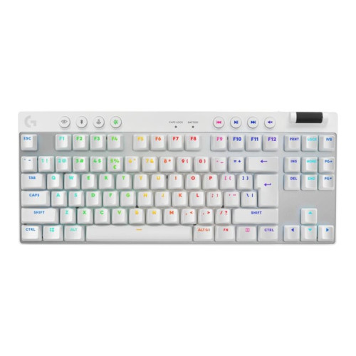 Logitech Logitech G PRO X TKL - tangentbord - gaming - QWERTY - USA, internationellt - vit Inmatningsenhet