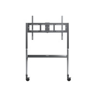Produktbild för ViewSonic VB-STND-009 vagn - för interaktiv plattskärm/LCD-skärm - Slim trolley
