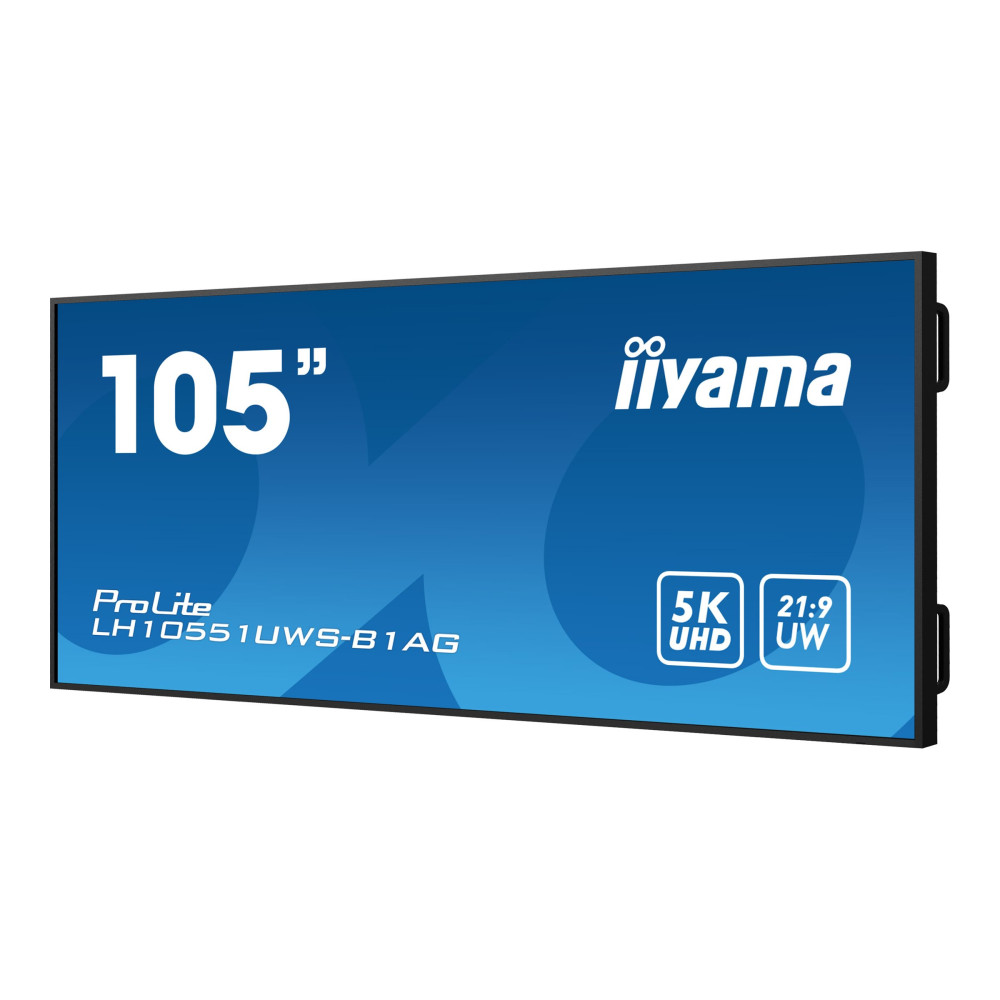 Produktbild för iiyama ProLite LH10551UWS-B1AG 105" Klass (104.7" visbar) LED-bakgrundsbelyst LCD-skärm - 5K - för digital skyltning