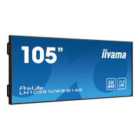 Produktbild för iiyama ProLite LH10551UWS-B1AG 105" Klass (104.7" visbar) LED-bakgrundsbelyst LCD-skärm - 5K - för digital skyltning