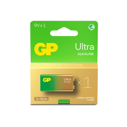 Gold Peak GP Ultra batteri x 9V - alkaliskt
