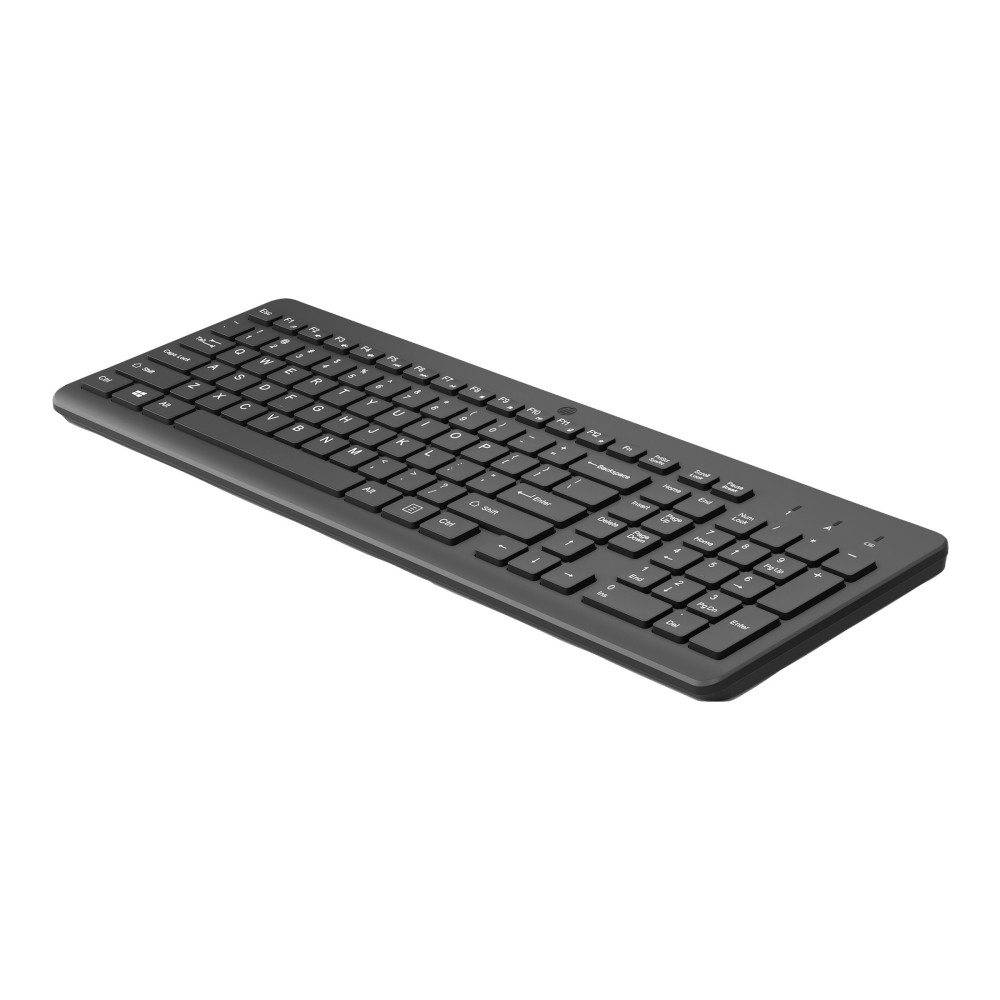 Produktbild för HP 225 - tangentbord - 2,5-zonslayout - tysk - svart Inmatningsenhet