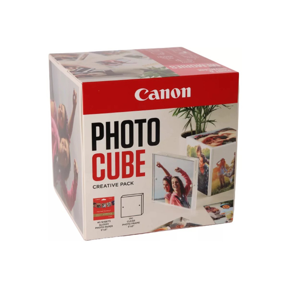Produktbild för Canon PP-201 - fotopapper - blank - 40 ark - 130 x 130 mm